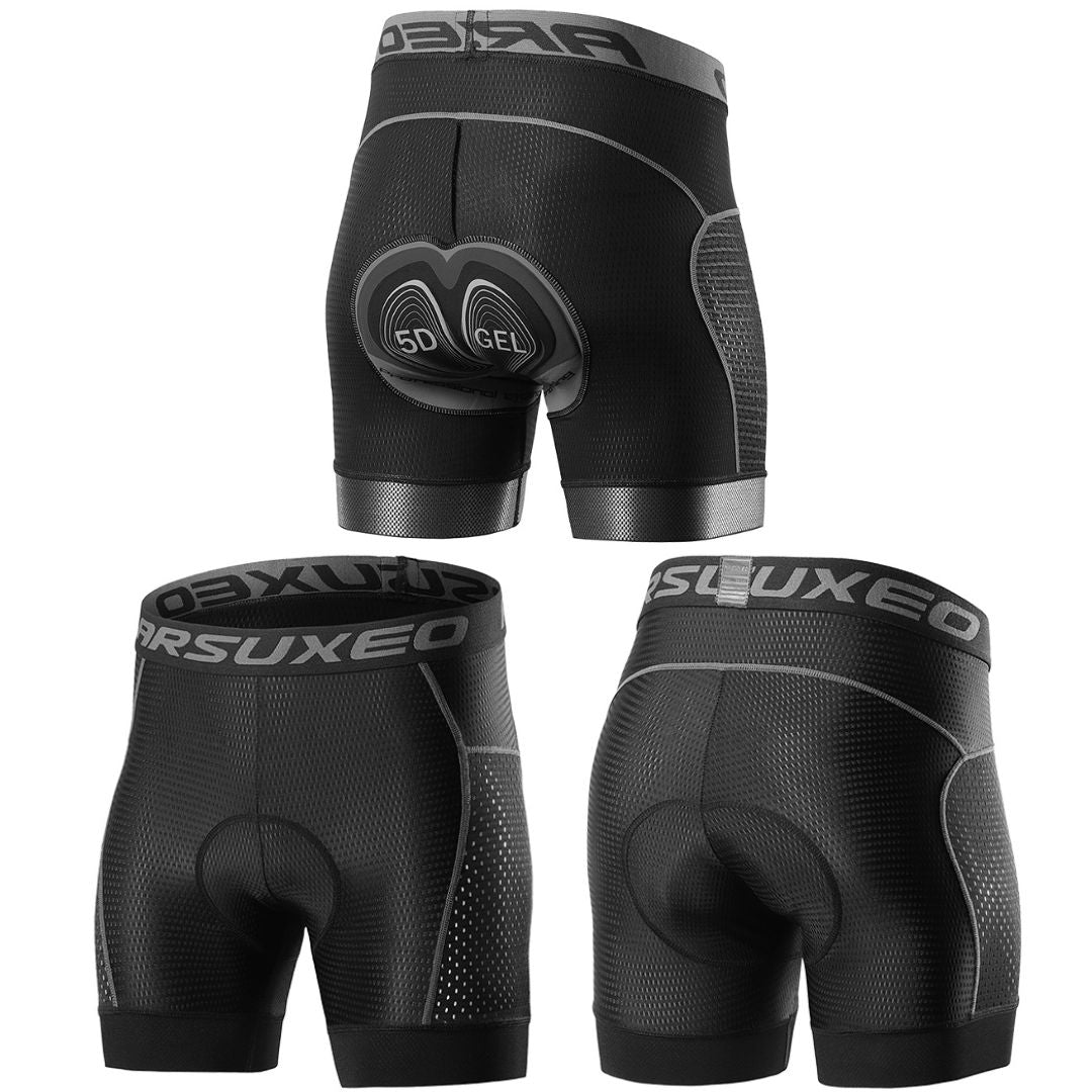 NEWBOLER GEL Cycling Shorts 5D 20D Men's Underpants Mountain Bike