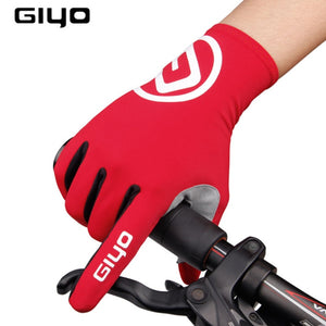 Luvas de Ciclismo Giyo em Gel com Design Respirável Antiderrapante e Tecnologia Touch Screem